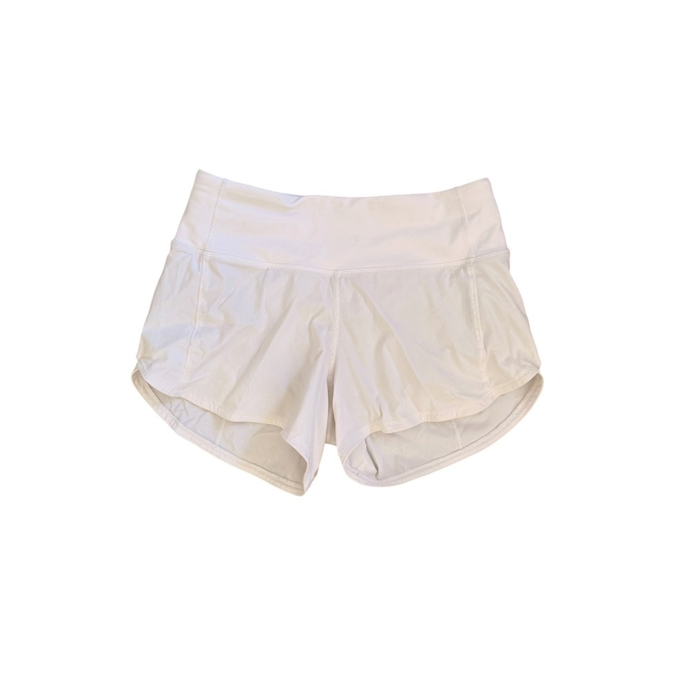 Lululemon Speed Up High-Rise Lined Short 2.5 White Size 2 W7AVLT